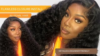 Ultimate Melt Step By Step| 5X5 Closure Wig Install For Beginners|Alipearl Hair