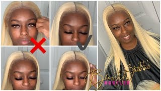 Blonde Lace Meltdown On Dark Skin|New Technique |Tinashe Hair