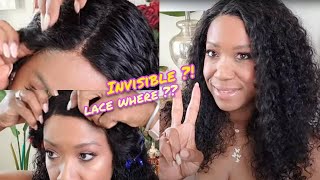 Natural & Sexy Curls For The Everyday Woman!Invisible Lace Front Wig Install Video Ft.Wigencounters