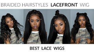 Lacefront Wig Braided Hairstyles! Pre-Plucked Wig Ft. Bestlacewigs | Pitts Twins