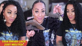 I Cut The Back Flap Off My Lace Front Wig & This Swiss Lace Melted In My Skin ┃Aliepearl Hair