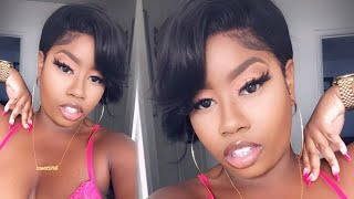 Bomb Short Pixie Cut Wig Review & Easy Styling Tutorial Ft Eayon Hair | The Tastemaker