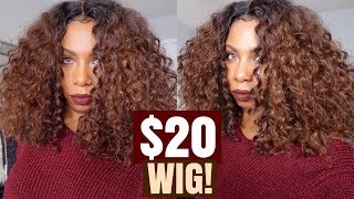 $20 Brazilian Deep Wave Loose Curly Lace Frontal Wig! Highly Requested Gorgeous Color & Style