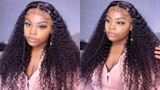 Issa Wig? Realistic Curly Wig | Two Braids On Lace Front Wig | Westkiss Hair