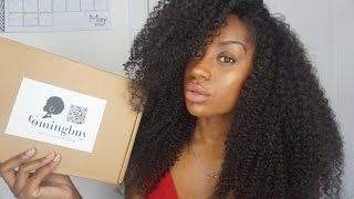 100% Human Kinky Curly Lace Front Wig | Comingbuy.Com