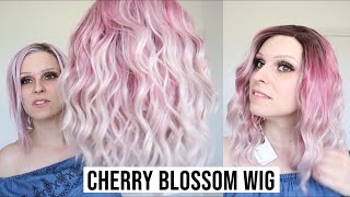 Trendy Wigs| A Wavy Pink Synthetic Lace Front Wig| Short Bob For Summer
