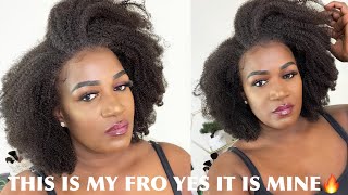 Wow This Is My Favourite  Hairstyle |Natural Hair Afro Wig |Curls Curls