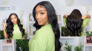 Fall In Love With This Hd Body Wave Wig! Chit Chat Install Tutorial | Ft. Wigmy Hair