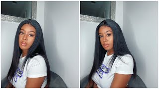 Beautiful 18 Inch 13X4 Lacefront Straight Wig Ft. Ali Grace Hair