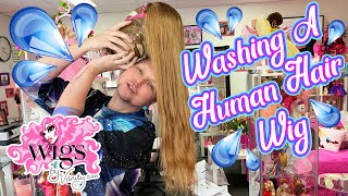 Washing A Human Hair, Full Lace Wig.