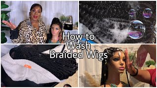 If You Wear Braided Wigs Watch This Video! How To Wash Braided Wigs