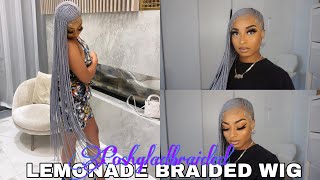Melting The Most Realistic Lemonade Braided Wig | Ankle Length Ft Poshgladbraided Wigs | Assalaxx