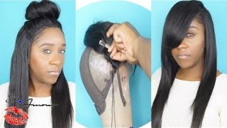 How To Make A Full Lace Frontal Deep Side Part Wig Tutorial | Beginner Friendly!! | Wowafrican Hair