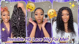 #Elfinhair Review Melted Hd Lace Wig Tutorial | 4X4 Hd Lace, Deep Wave Hairstyle, Try This!