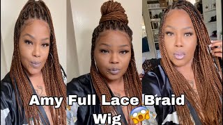 Realistic Looking Knotless Braided Wig Install/ Amy Braid Wigs