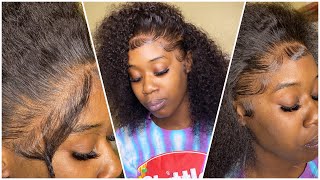 Let’S Create A Scalp & Baby Hairs |Free Part Curly Lace Install|Hairspells Hair