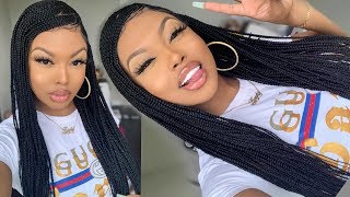 Omg! Look At This Wig Y'All, Full Lace Braided Wig & Easy Install | Kaayladee