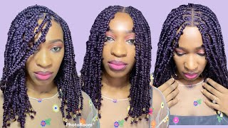 How To Do A Butterfly/Jungle Braided Wigs (Knotless Braids)