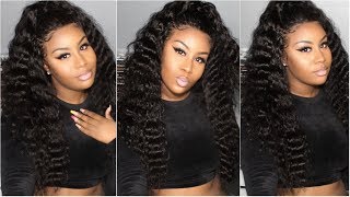 How To Slay Kinky Straight Full Lace Wig With Crimps | Wow Ebony