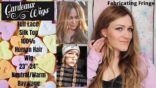 Gardeaux Wigs - Full Lace Silk Top Wig! 100% Human Hair + Clutch Bands
