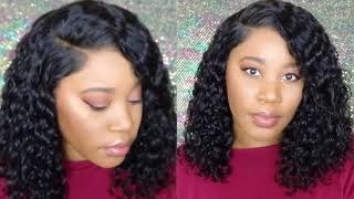 Premium Lace Wig Review Pre Plucked Bob Deep Wave Full Lace Wigs Ft Premiumlacewig.Com