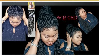 26 Inches Lace Braided Wigs With Baby Hair Cornrow Box# Using Expression