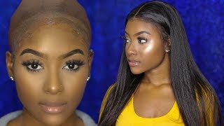 A Quicker Bald Cap Method Of Installing A Lace Wig |Very Detailed | Petite-Sue Divinitii