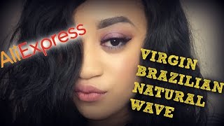Aliexpress Full Lace Brazilian Natural Wave Wig Review | Martika Brianne