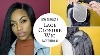 Tutorial: How To Make A Full Lace Closure Wig (Beginner Friendly)