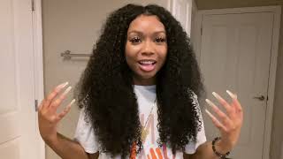 No Gel No Glue No Leave Out | Naturally Curly V Part Wig Install | Wavymyhair