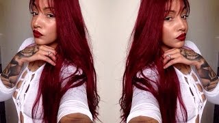 Gorgeous Burgundy Full Lace Wig | Divaswigs.Com Review Part 1