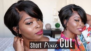 ‼️ Only $99 Short Pixie Cut ‼️  Very Natural & Realistic Lace Wig Install |Ft  Wowafrican