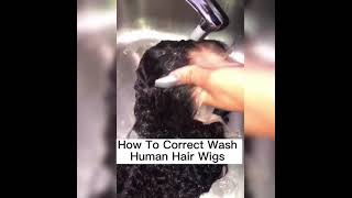 How To Correct Wash Human Hair Wigs #Wigs#Smallbusiness#Hairfactory#Wholesalewigs#Girlboss#Hdlacewig