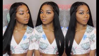 Affordable Full Lace Wig: Applying + Straightening | Lwigs.Com