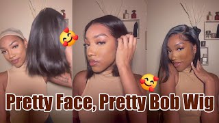 Looks Like Scalp! Hd Lace Bob Wig Glueless Install Best Invisible Lace Ever! | Ft. Alimice Hair