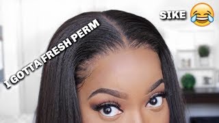 How To Get A Natural Melted Lace  Using The Bald Cap Method | Silk Press Or Nah? Ft. Myfirstwig