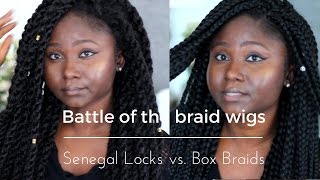 2 Affordable Braided Wigs | Xpression Box Braids Vs. Empress Senegal Faux Locks