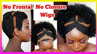 Braided Wigs Affordable  Wigs Beginner Friendly Highlight Black No Frontal Wig Install+Wig Review
