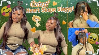 Valentine'S Trending Hair Inspo!Heart Shape Swoop Ponytails | Hd Lace Wig Ft.#Ulahair