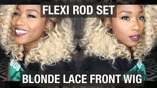 Blonde Hair No Bleach #Wiglife |  Heatless Curls On A Full Lace Frontal Wig