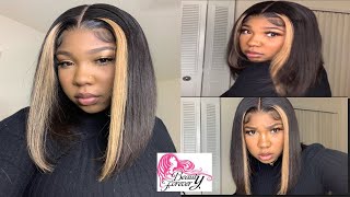 Highlighted Bob Wig✨ |Amazon Beauty Forever Hair | Unboxing & Install |