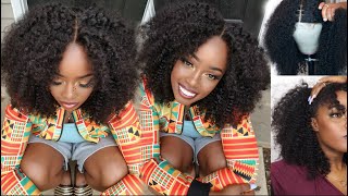 One Of The Best Natural Wigs Period! Glueless 3B-3C Lace Closure Wig! | Her Given Hair