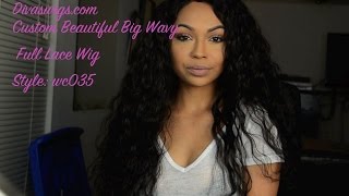 Divaswigs.Com Custom Beautiful Big Wavy Full Lace Wig Show & Tell & Discount Code