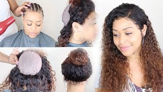 360 Lace Frontal Full Sew In Tutorial || Salon Work