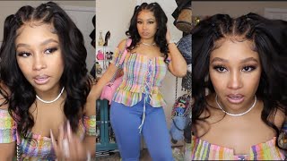 Braiding A 5X5 Lace Closure Wig Ft Dsoar Hair + Ootd