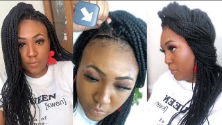 Omg! Look At This Wig Ya'Ll!! Natural Looking Braid Wigs! How To Find Cheap Braided Lace Front