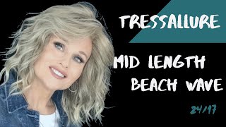 Tressallure Mid Length Beach Wave Wig Review | 24/17 | Surprises On This Style! | Styling!