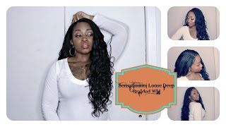 How To Slay A  Braided Lace Wig☆ Sensationnel Loose Deep Senegal Collection ☆ Samorelovetv