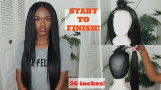 How To Sew A Straight Lace Wig From Start To Finish! - Beginner Friendly - Unice Hair!