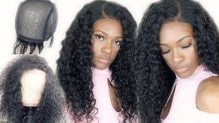 Make A Lace Closure Deep Curly Wig Under 1Hr + New Closure Technique | Unice.Com (Aliexpress)
